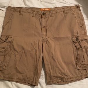 Lee Men’s Darker Khaki Dungarees Cargo Shorts